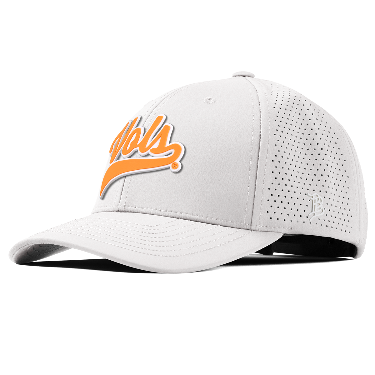 University of Tennessee "Tennessee Vols Script" Curved Elite XGen™ White