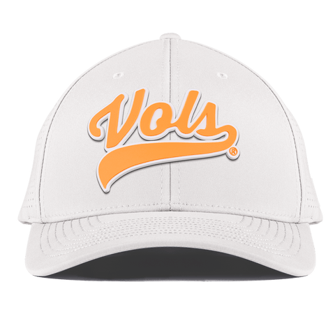 University of Tennessee "Tennessee Vols Script" Curved Elite XGen™ White