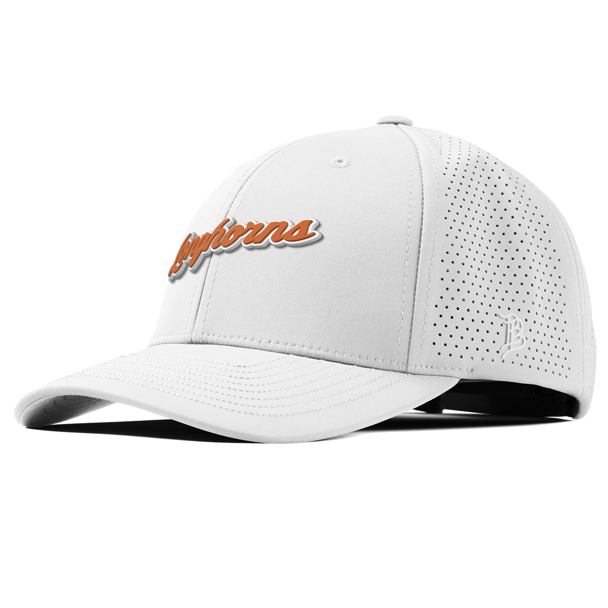 University of Texas "Texas Longhorn Script" Curved Elite XGen™ White