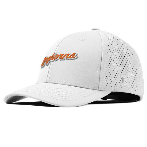 University of Texas "Texas Longhorn Script" Curved Elite XGen™ White