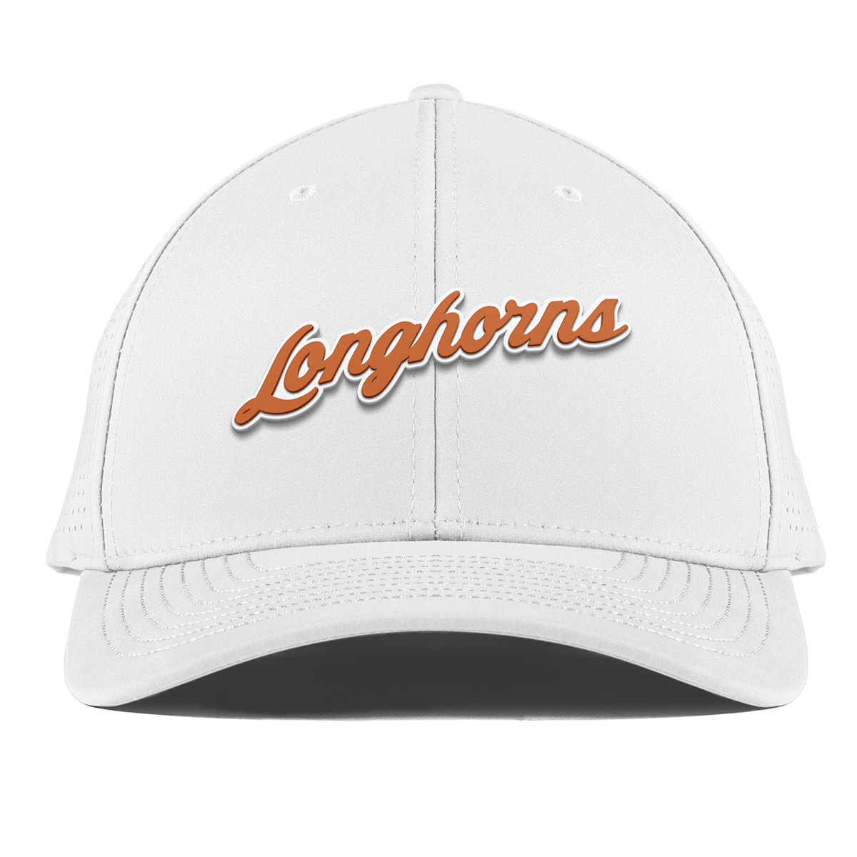 University of Texas "Texas Longhorn Script" Curved Elite XGen™ White