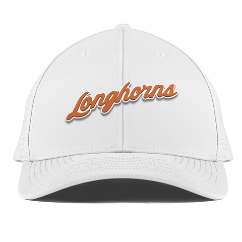 University of Texas "Texas Longhorn Script" Curved Elite XGen™ White