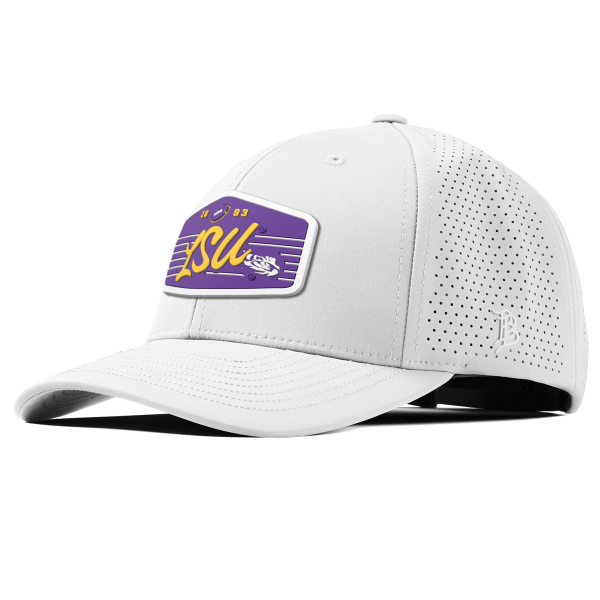 Louisiana State University "Tigers Football" Curved Elite XGen™ White