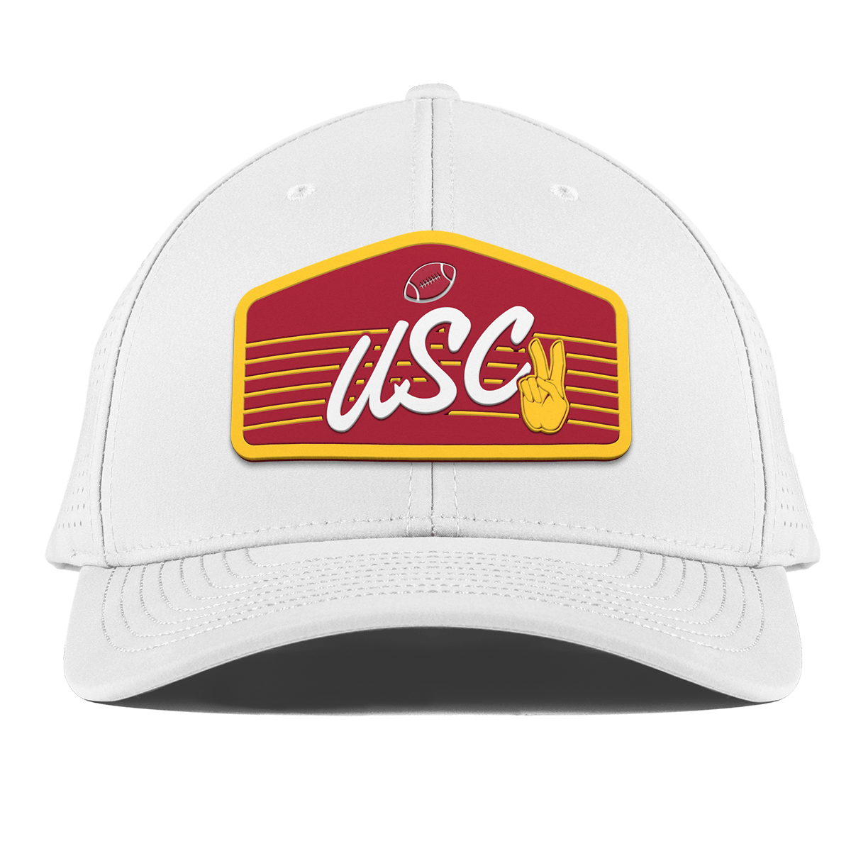 University of Southern California "Trojans Football" Curved Elite XGen™ White