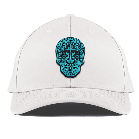 Turquoise Skull PVC Curved Elite XGen™ White