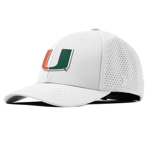 University of Miami "Miami Team Logo" Curved Elite XGen™ White