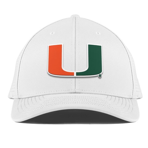 University of Miami "Miami Team Logo" Curved Elite XGen™ White