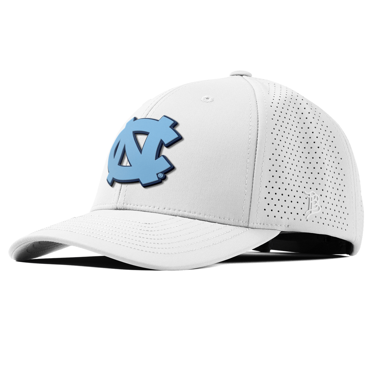University of North Carolina "UNC Team Logo Carolina Blue" Curved Elite XGen™ White