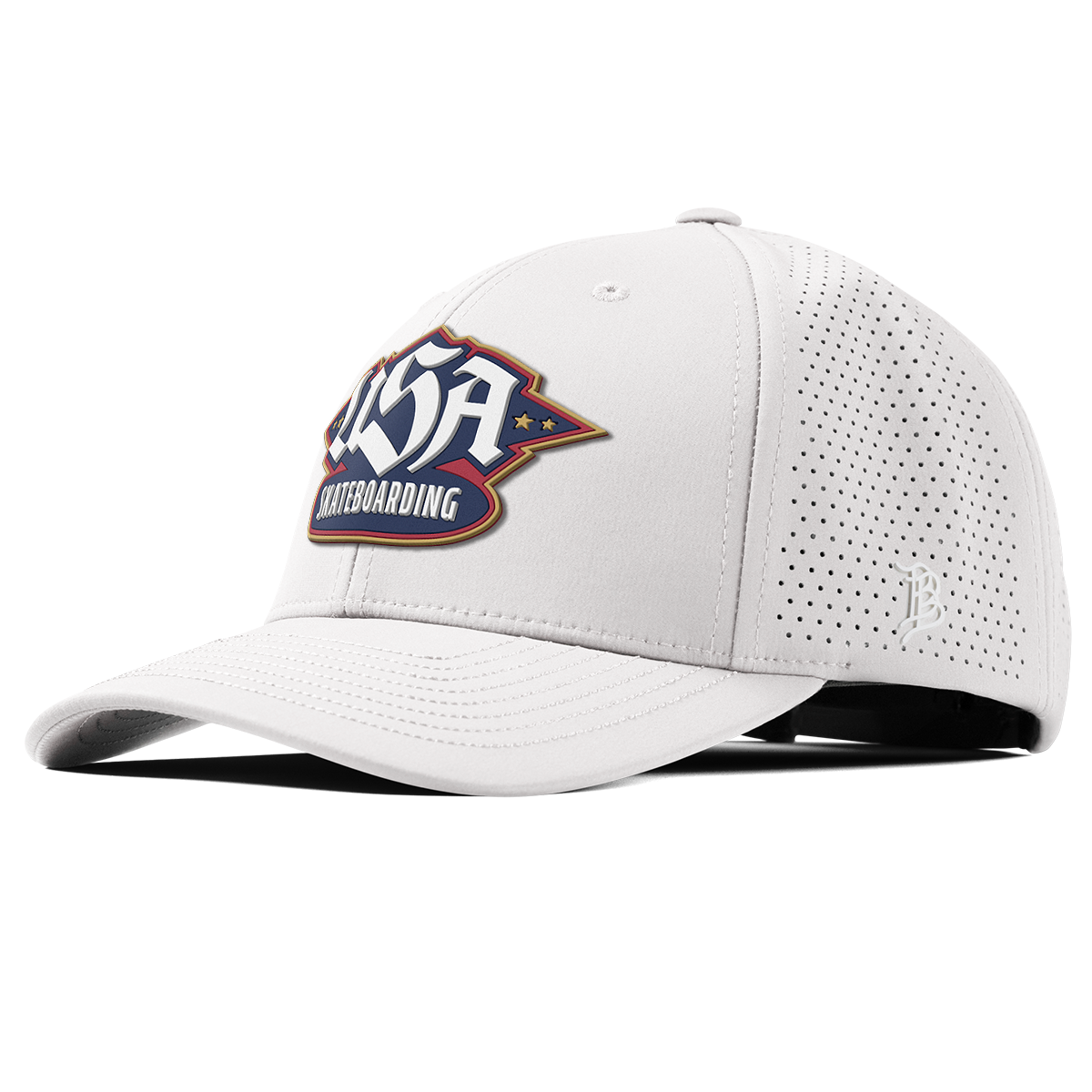 USA Skateboarding Team Logo Curved Elite XGen™ White