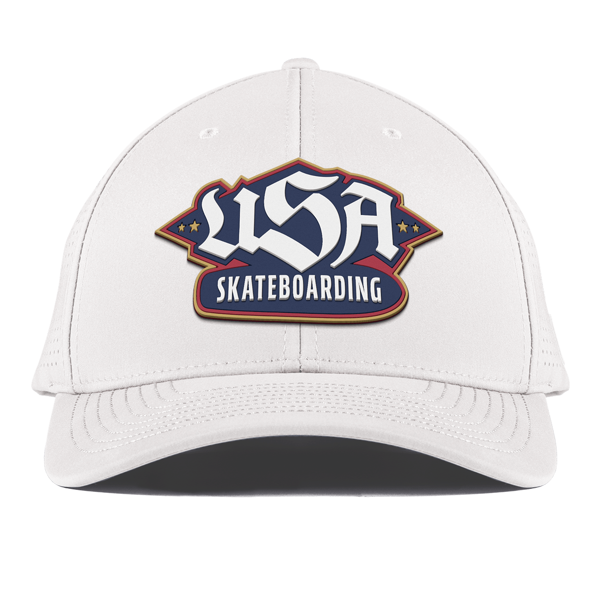 USA Skateboarding Team Logo Curved Elite XGen™ White
