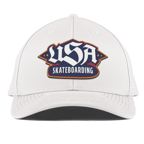 USA Skateboarding Team Logo Curved Elite XGen™ White