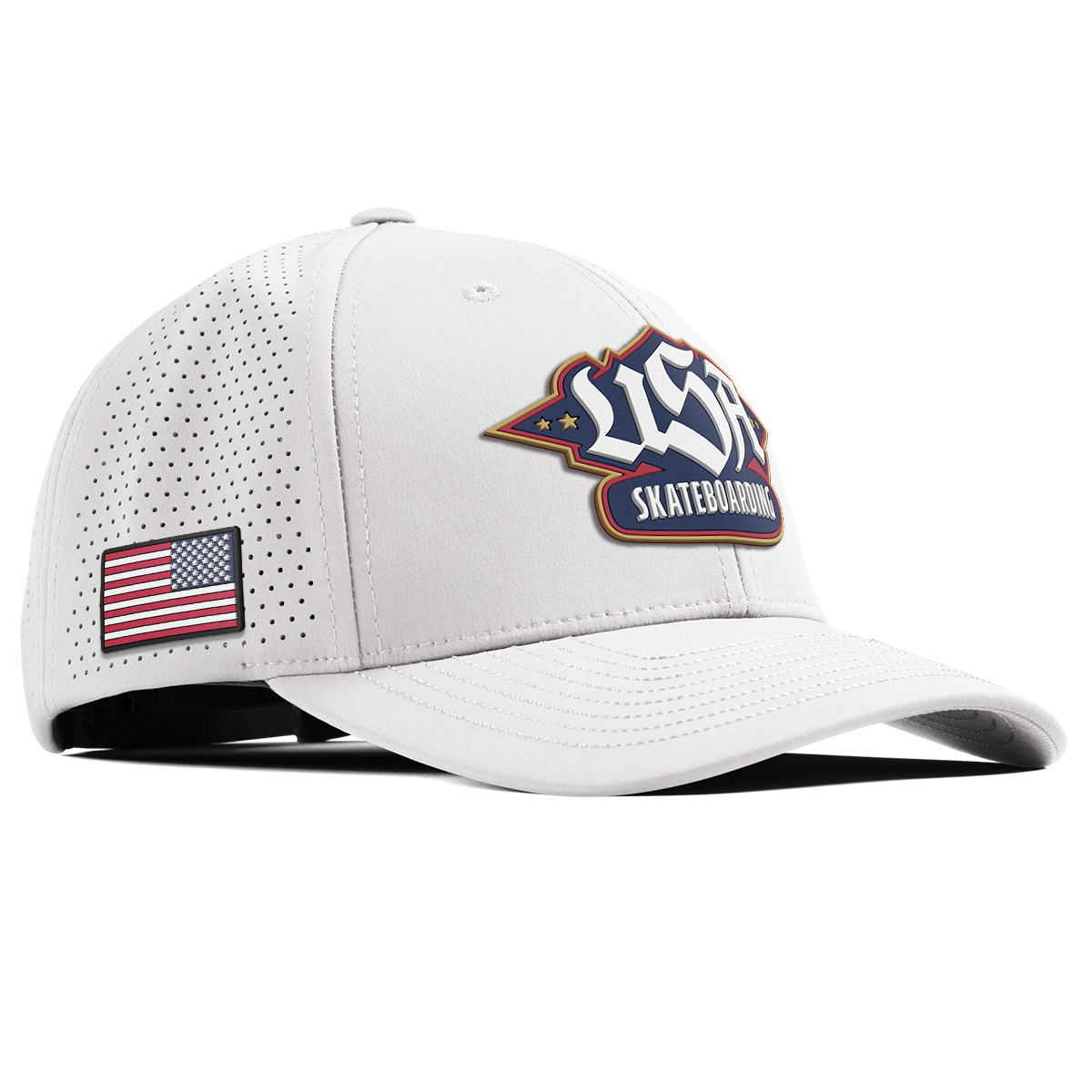 USA Skateboarding Team Logo Curved Elite XGen™ | hover: White