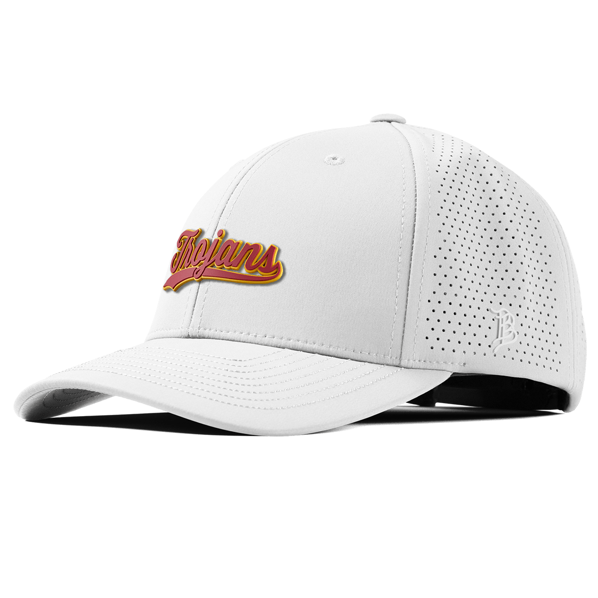 University of Southern California "USC Trojans Script" Curved Elite XGen White