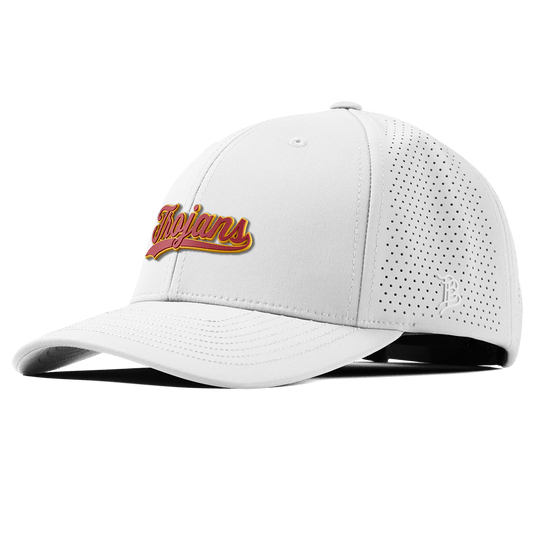 University of Southern California "USC Trojans Script" Curved Elite XGen White