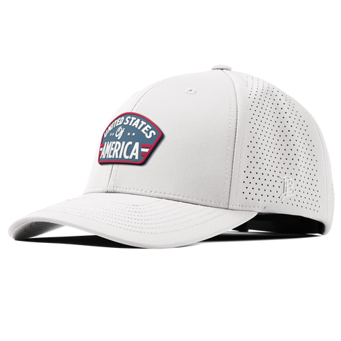 United States of America Badge Curved Elite XGen™ White