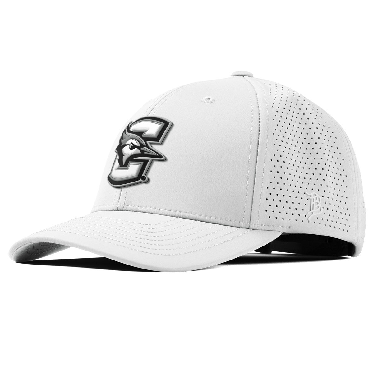 Creighton University "Vintage Creighton Block" Curved Elite XGen™ White