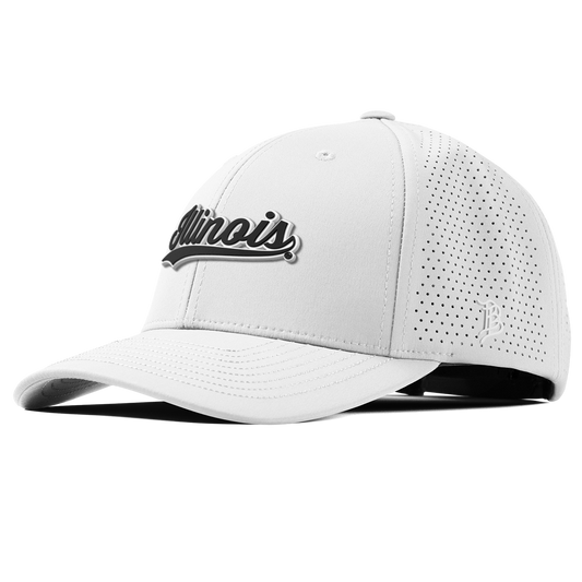 University of Illinois "Vintage Illinois Script" Curved Elite XGen™ White