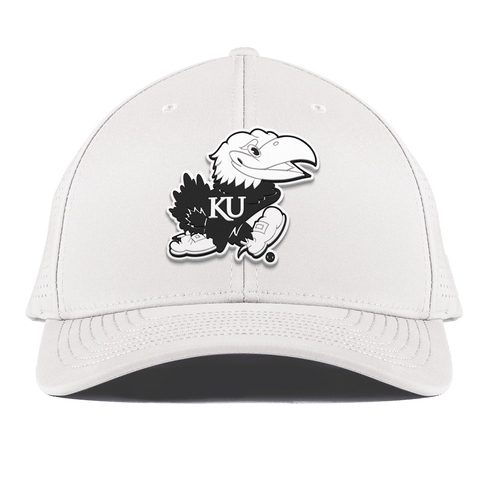 University of Kansas "Vintage Jayhawk" Curved Elite XGen™ White