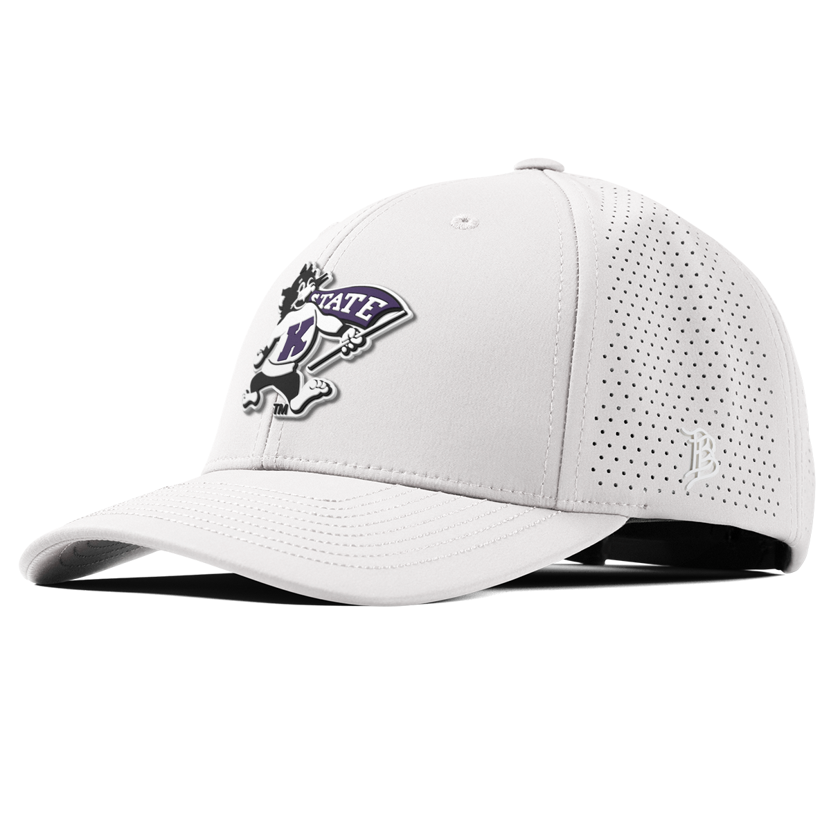 Kansas State University "Vintage Kansas State Wildcat" Curved Elite XGen™ White
