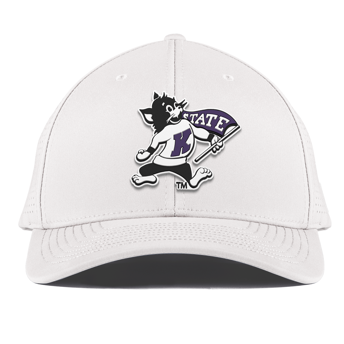 Kansas State University "Vintage Kansas State Wildcat" Curved Elite XGen™ White
