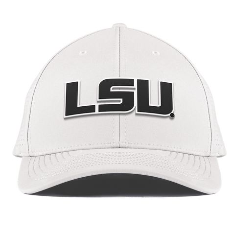 Louisiana State University "Vintage LSU Block" Curved Elite XGen™ White