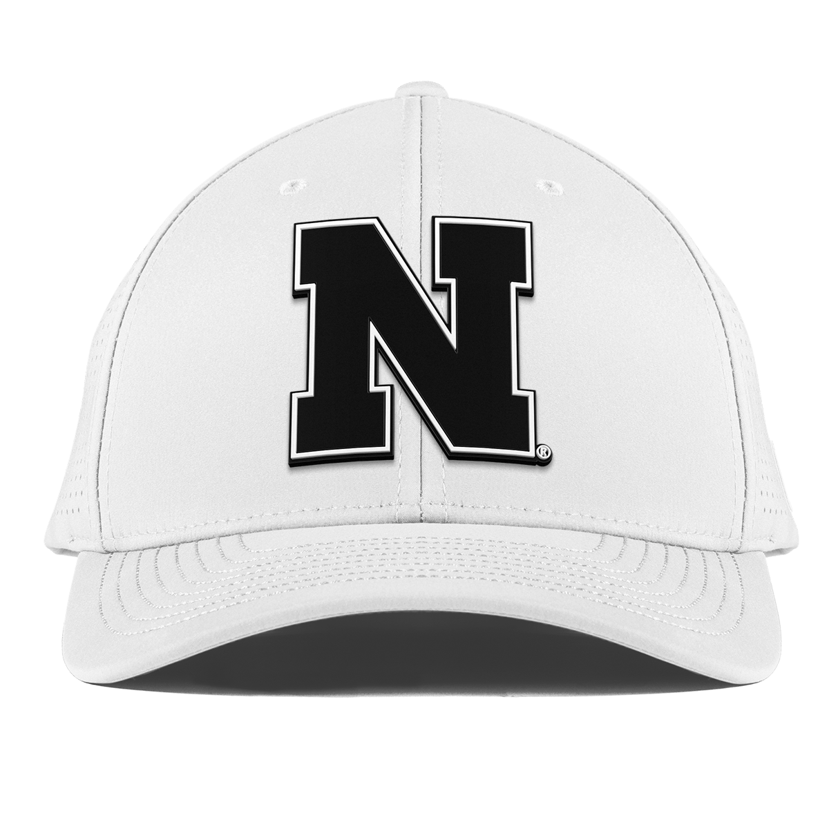 University of Nebraska "Vintage Nebraska Team Logo" Curved Elite XGen™ White White