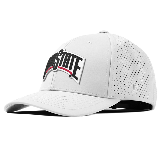 Ohio State University "Vintage Ohio State Block" Curved Elite XGen™ White