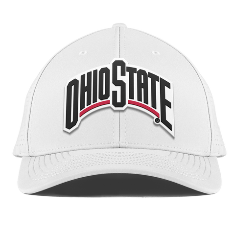 Ohio State University "Vintage Ohio State Block" Curved Elite XGen™ White