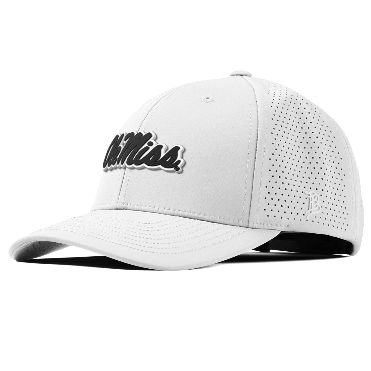 University of Mississippi "Vintage Ole Miss Team Logo" Curved Elite XGen™ White