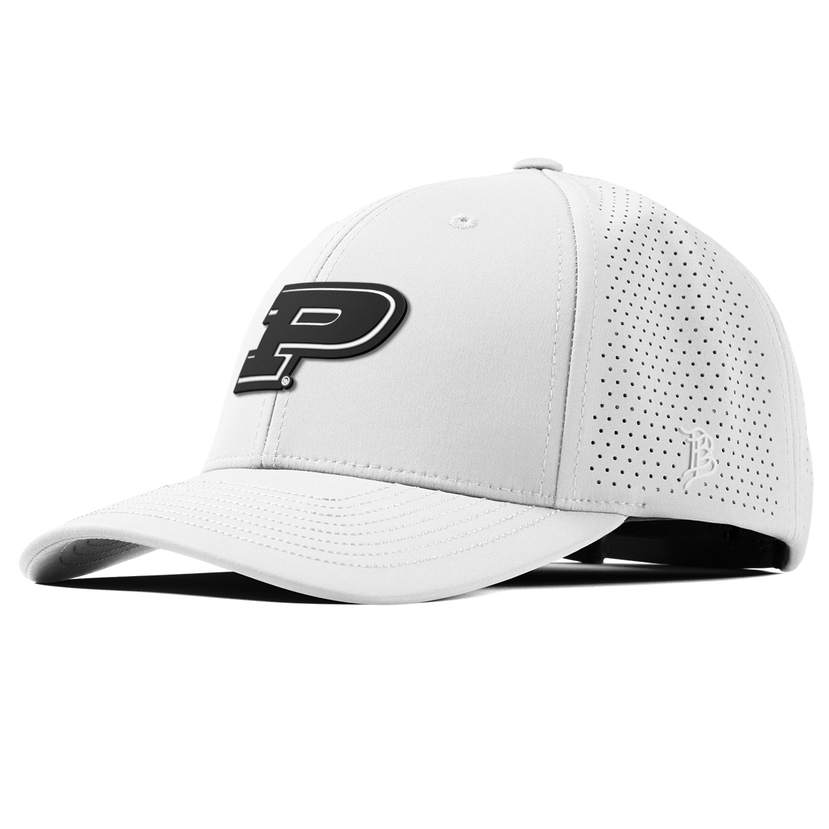 Purdue University "Vintage Purdue Team Logo" Curved Elite XGen™ White