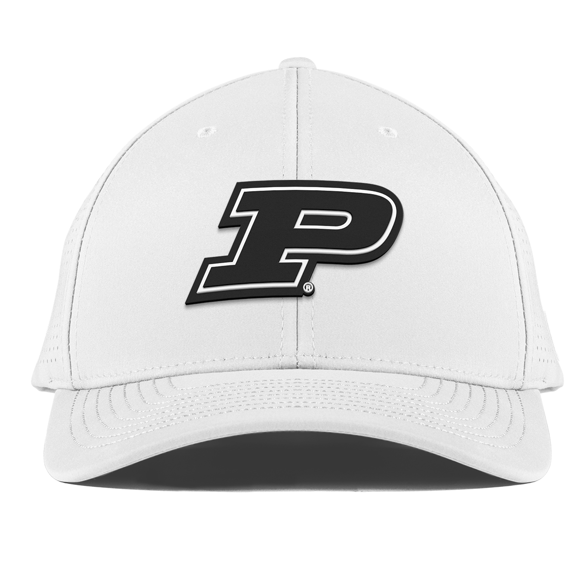 Purdue University "Vintage Purdue Team Logo" Curved Elite XGen™ White
