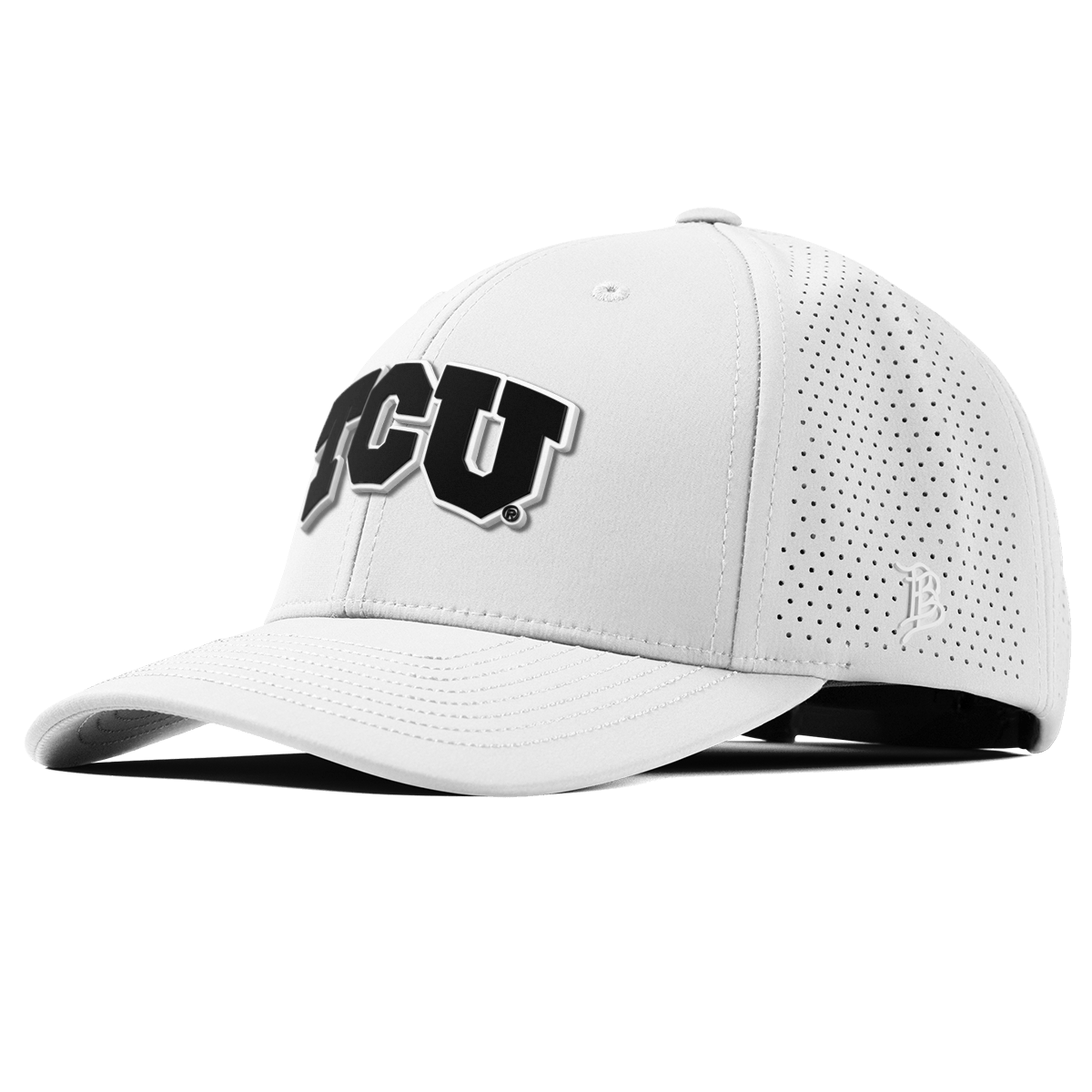 Texas Christian University "Vintage TCU Block" Curved Elite XGen™ White