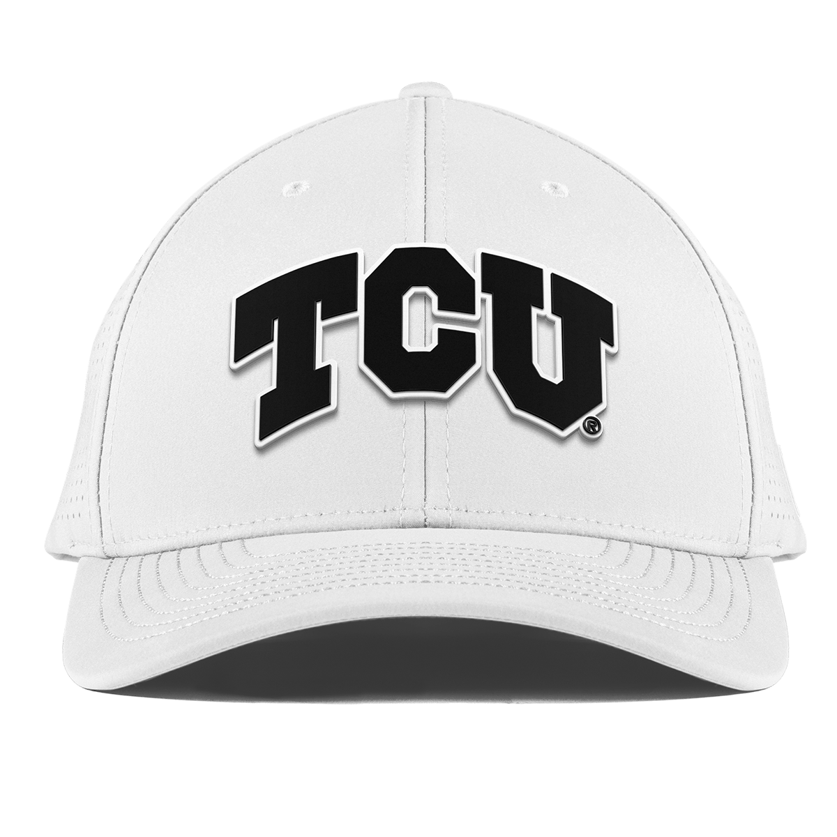 Texas Christian University "Vintage TCU Block" Curved Elite XGen™ White