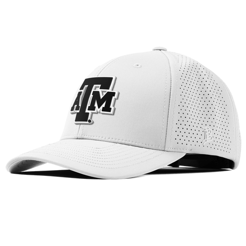 Texas A&M University "Vintage Texas A&M Block" Curved Elite XGen™ White