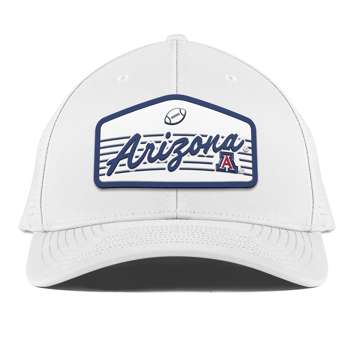 University of Arizona "Wildcats Football" Curved Elite XGen™ White