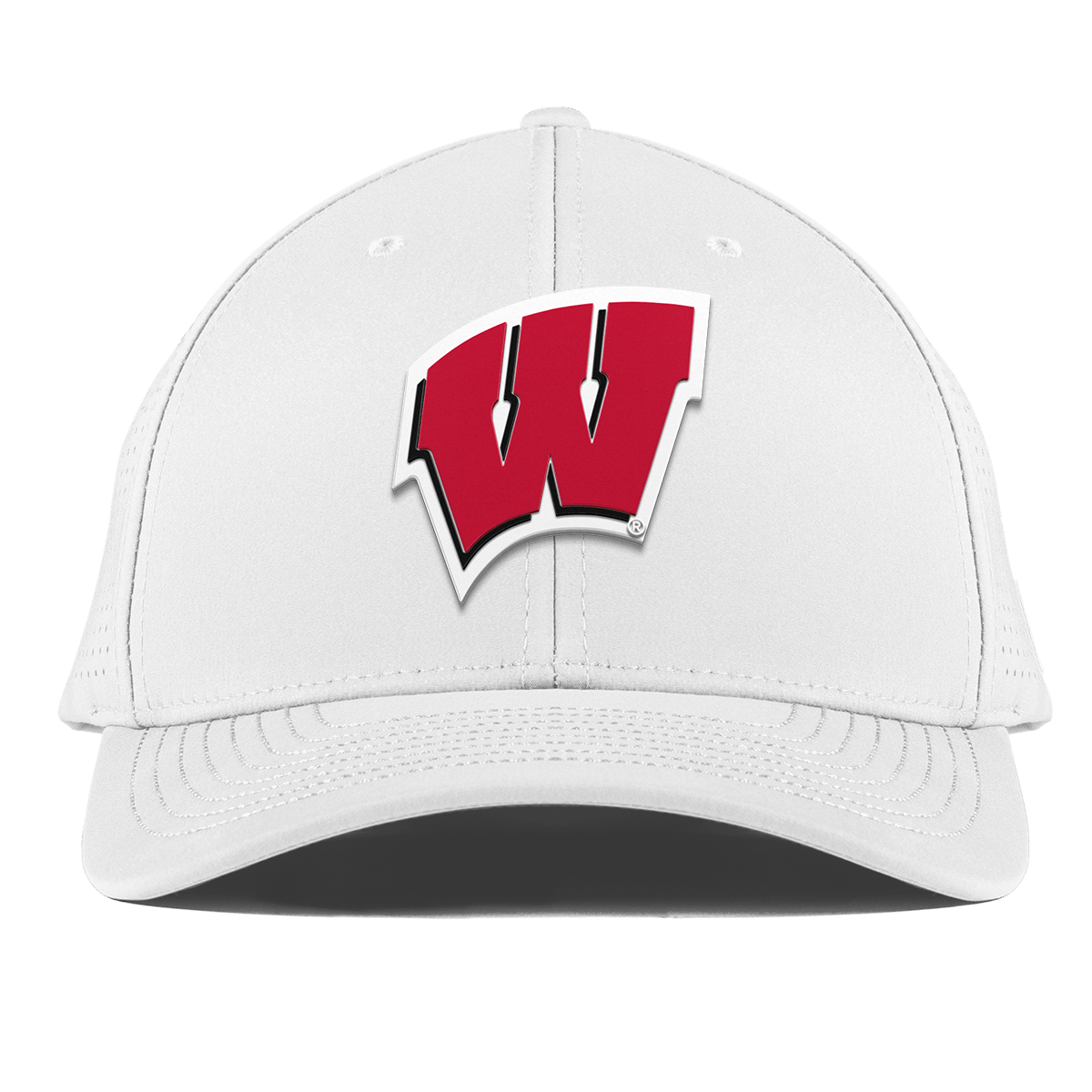 University of Wisconsin "Wisconsin Team Logo" Curved Elite XGen™ White