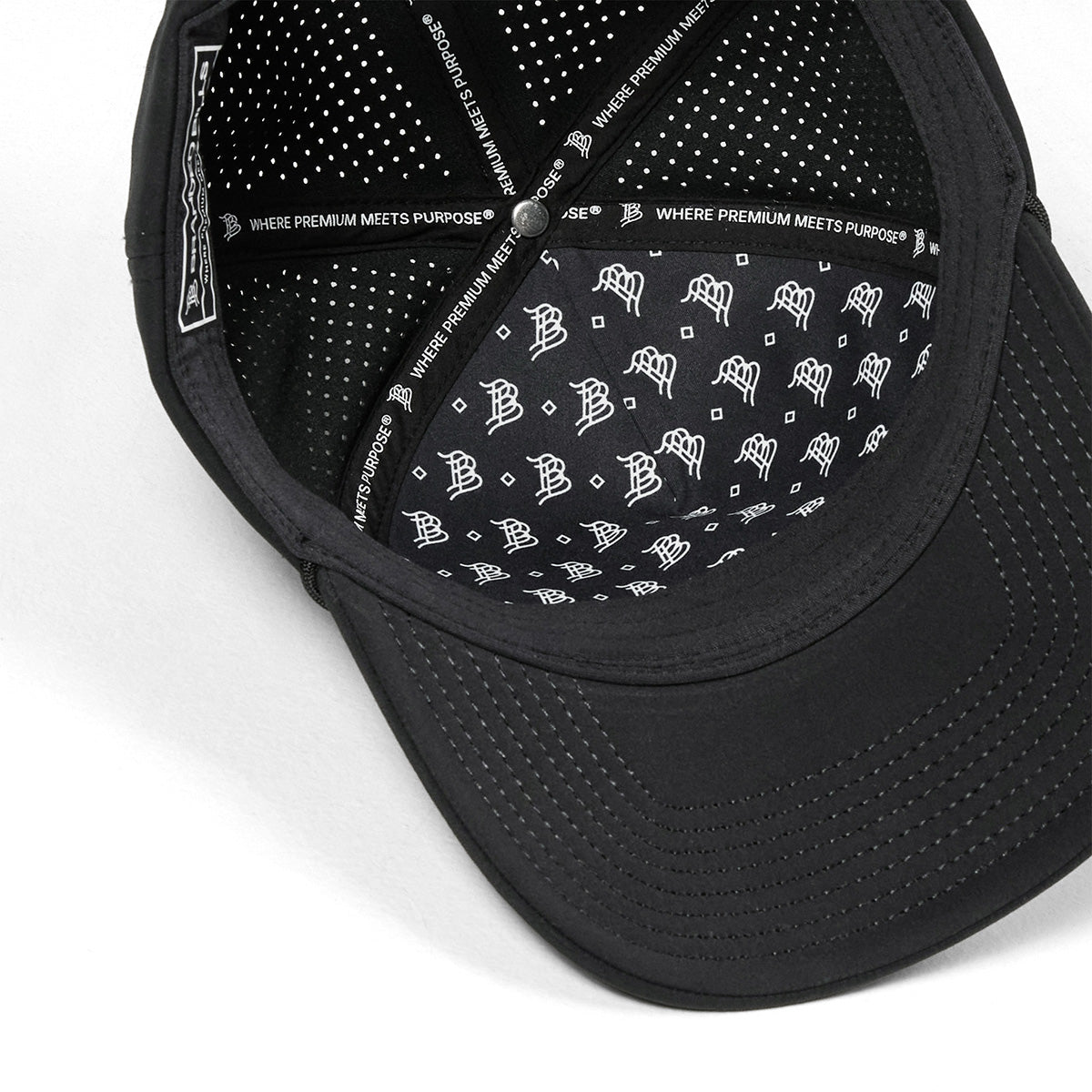 University of Nebraska "Nebraska Block" Curved Elite XGen™ 5 Panel Rope Black
