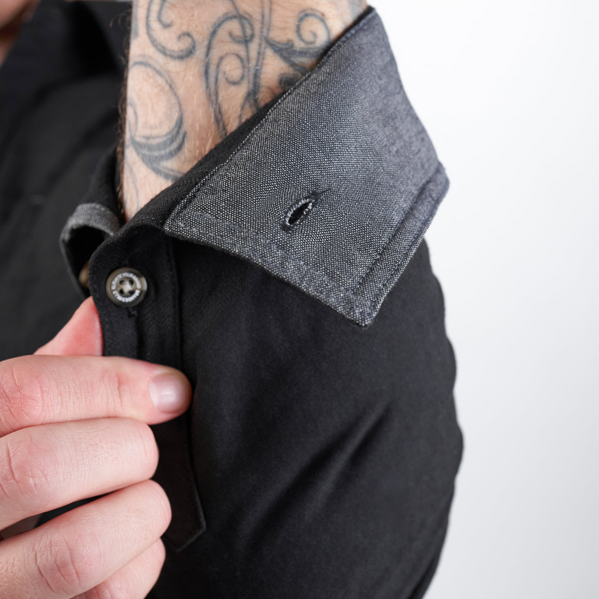 Myca Solid Button-Up 2-Pack Black + Orion, Black + Gray