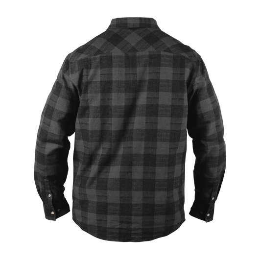 Myca™  Plaid Button-Up Back Charcoal