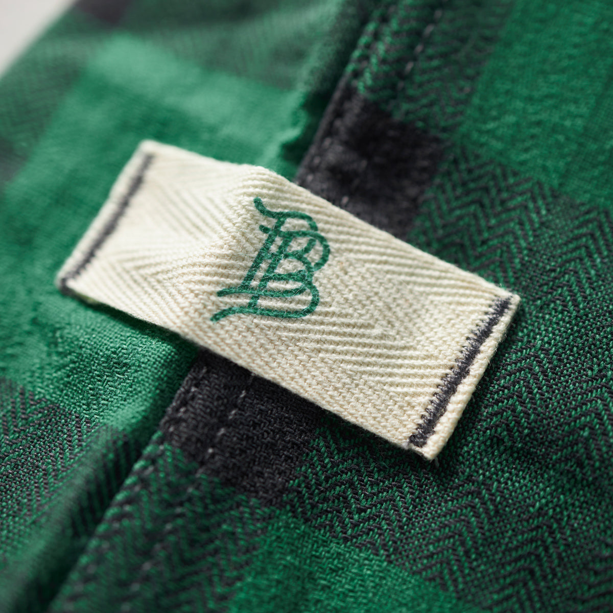 Myca™ Plaid Button-Up Label Kelly Green