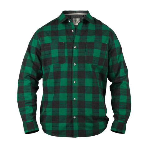 Myca™  Plaid Button-Up Kelly Green