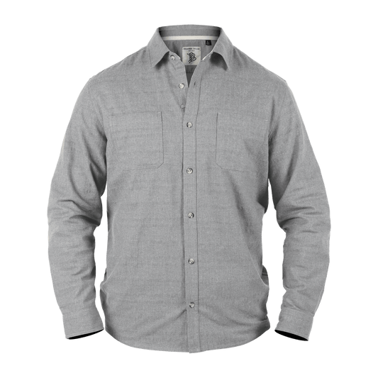 Myca™  Solid Button-Up Front Gray