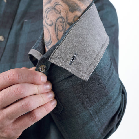 Myca™ Plaid Button-Up 2-Pack Charcoal + Orion, Orion + Kelly Green, Red + Orion