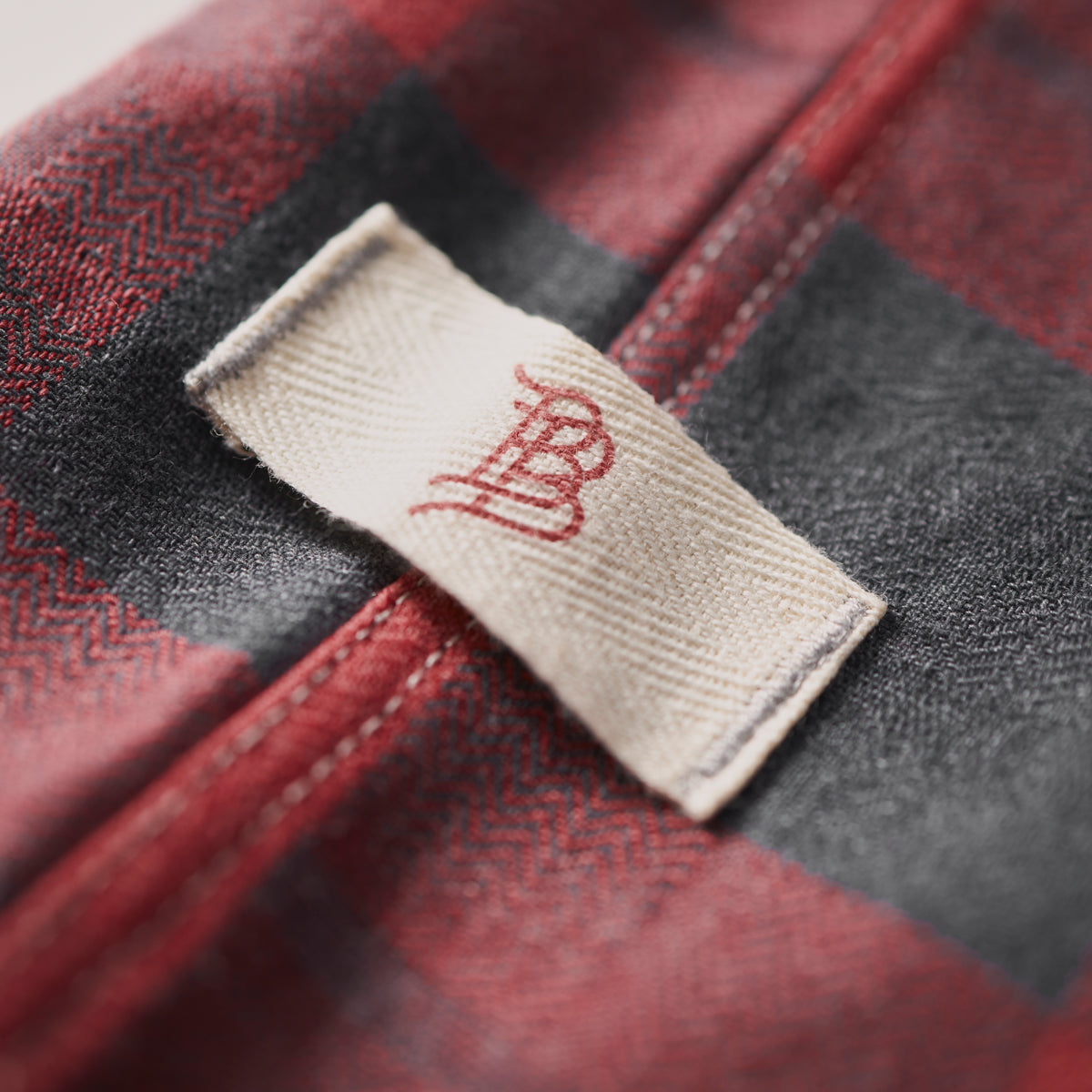 Myca™ Plaid Button-Up Label Red