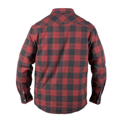 Myca™ Plaid Button-Up Back Red