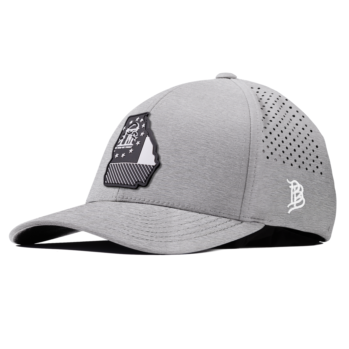 Georgia Vintage Curved Performance Heather Gray