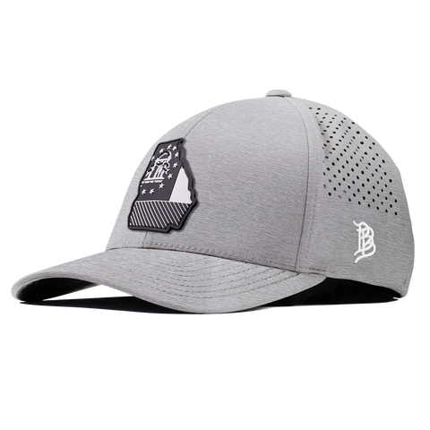Georgia Vintage Curved Performance Heather Gray