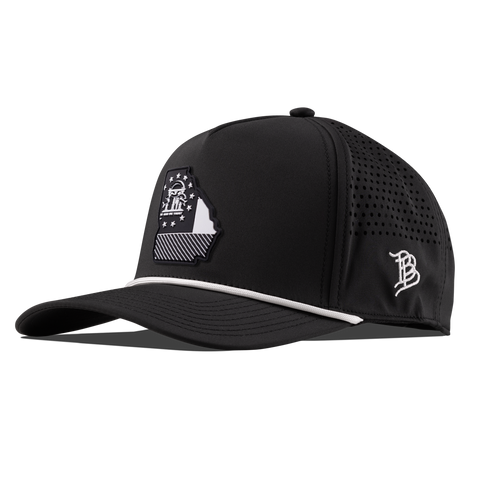 Georgia Vintage Curved 5 Panel Performance Black
