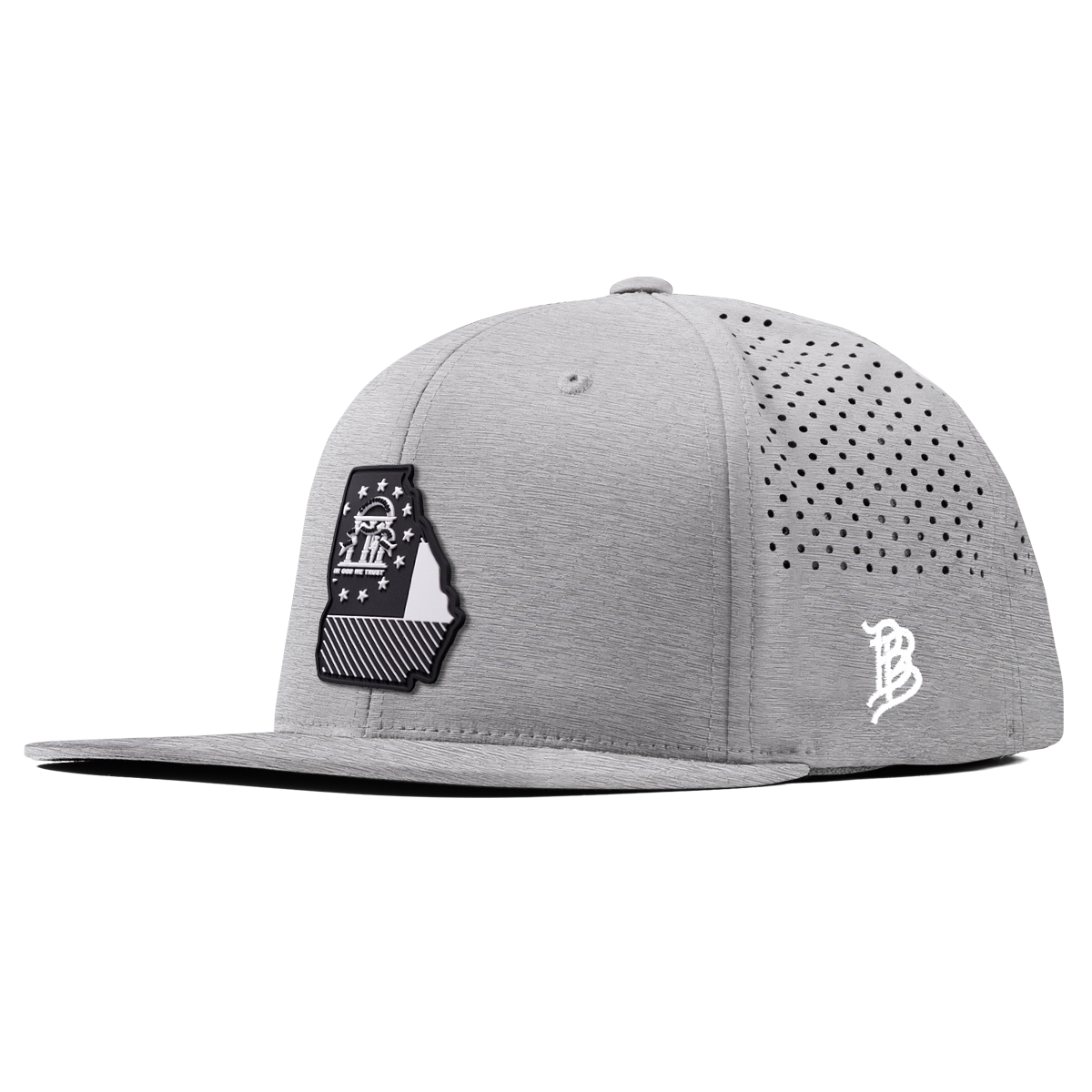 Georgia Vintage Flat Performance Heather Gray