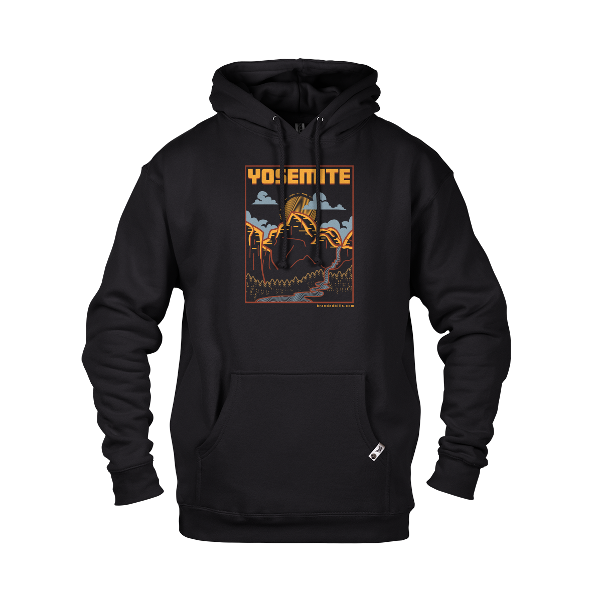Yosemite National Park Hoodie Black